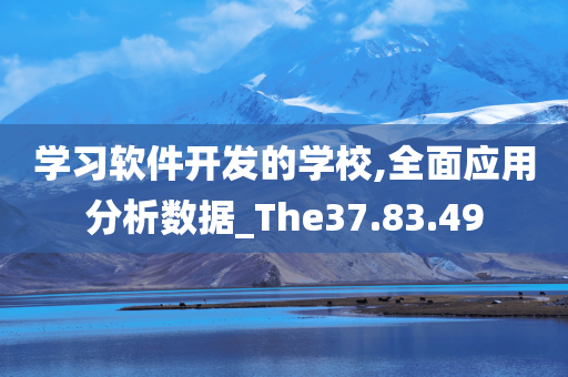 学习软件开发的学校,全面应用分析数据_The37.83.49