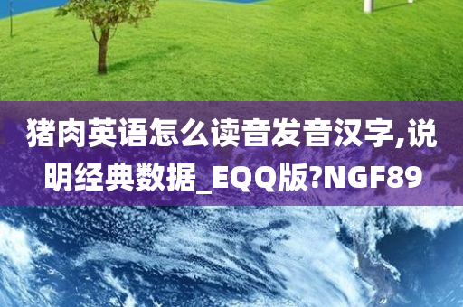 猪肉英语怎么读音发音汉字,说明经典数据_EQQ版?NGF89