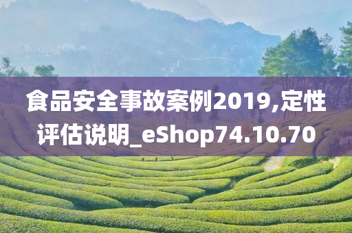 食品安全事故案例2019,定性评估说明_eShop74.10.70