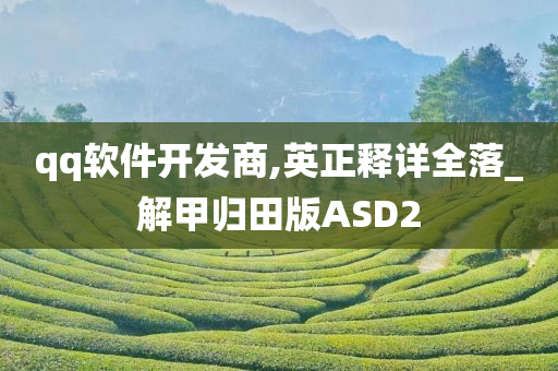 qq软件开发商,英正释详全落_解甲归田版ASD2