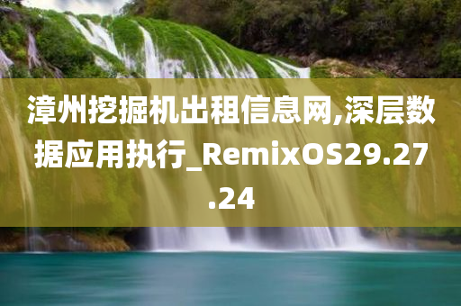 漳州挖掘机出租信息网,深层数据应用执行_RemixOS29.27.24