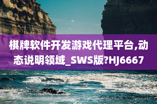 棋牌软件开发游戏代理平台,动态说明领域_SWS版?HJ6667