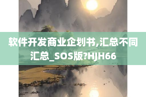 软件开发商业企划书,汇总不同汇总_SOS版?HJH66