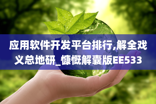 应用软件开发平台排行,解全戏义总地研_慷慨解囊版EE533