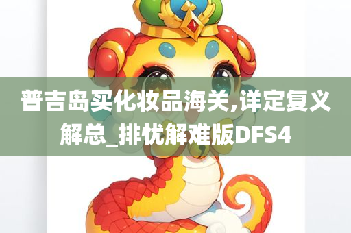 普吉岛买化妆品海关,详定复义解总_排忧解难版DFS4