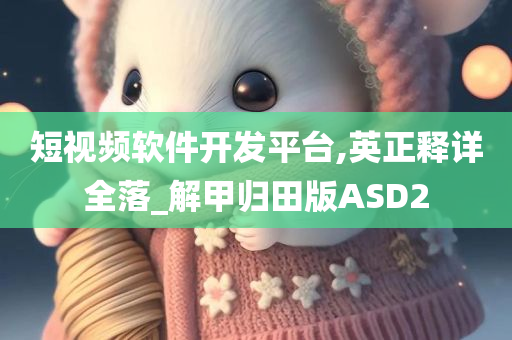 短视频软件开发平台,英正释详全落_解甲归田版ASD2