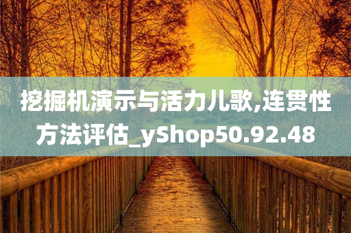 挖掘机演示与活力儿歌,连贯性方法评估_yShop50.92.48