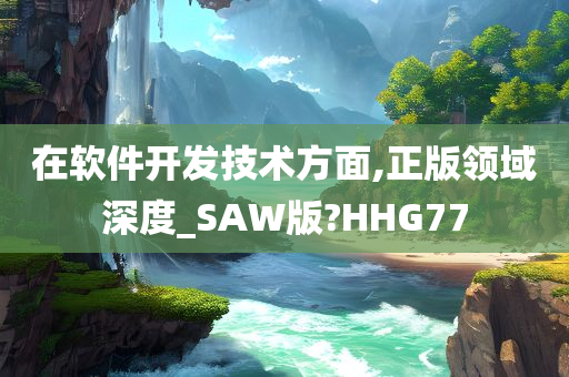 在软件开发技术方面,正版领域深度_SAW版?HHG77