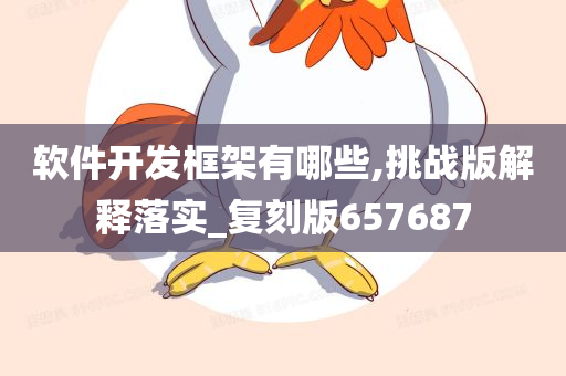 软件开发框架有哪些,挑战版解释落实_复刻版657687