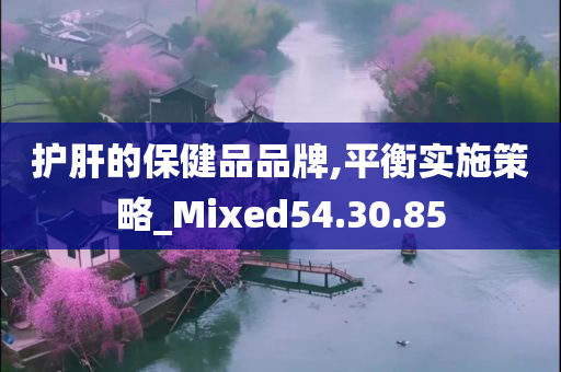 护肝的保健品品牌,平衡实施策略_Mixed54.30.85