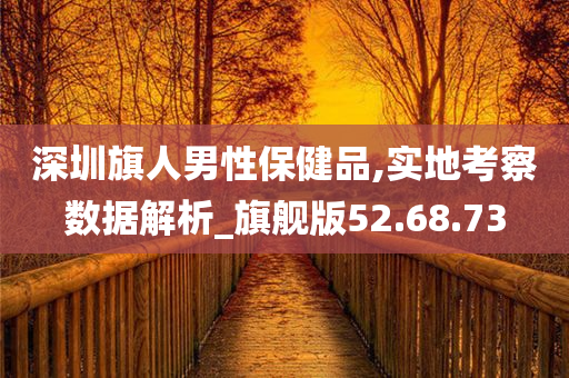 深圳旗人男性保健品,实地考察数据解析_旗舰版52.68.73