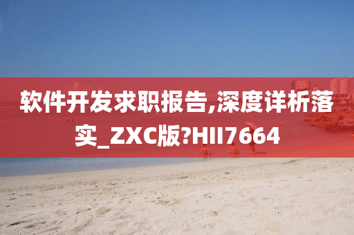 软件开发求职报告,深度详析落实_ZXC版?HII7664