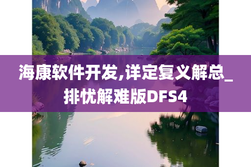 海康软件开发,详定复义解总_排忧解难版DFS4