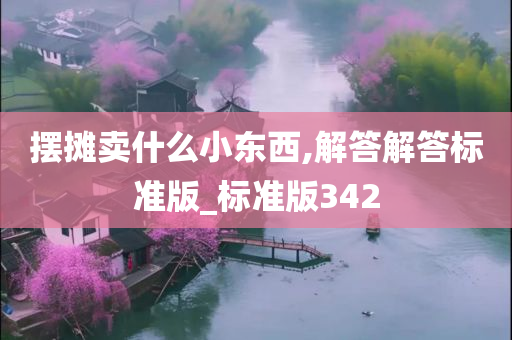 摆摊卖什么小东西,解答解答标准版_标准版342