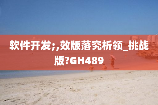 软件开发;,效版落究析领_挑战版?GH489