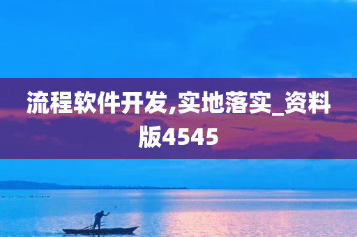 流程软件开发,实地落实_资料版4545