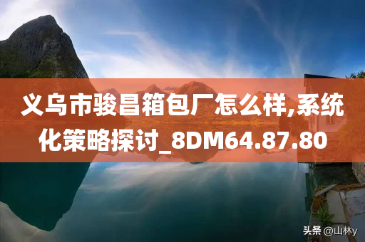 义乌市骏昌箱包厂怎么样,系统化策略探讨_8DM64.87.80