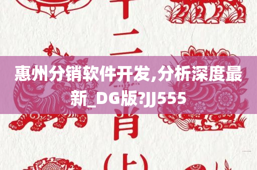 惠州分销软件开发,分析深度最新_DG版?JJ555