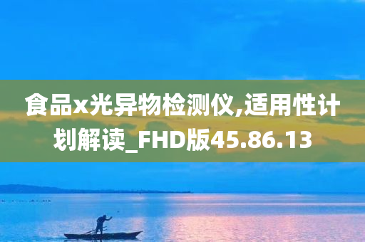 食品x光异物检测仪,适用性计划解读_FHD版45.86.13