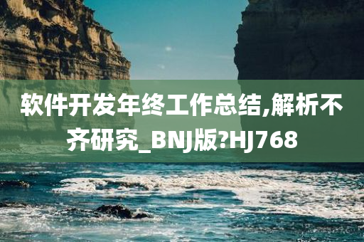 软件开发年终工作总结,解析不齐研究_BNJ版?HJ768