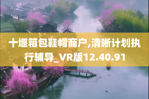 十堰箱包鞋帽商户,清晰计划执行辅导_VR版12.40.91