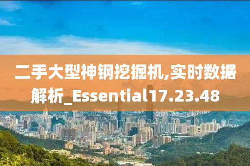 二手大型神钢挖掘机,实时数据解析_Essential17.23.48