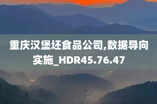 重庆汉堡坯食品公司,数据导向实施_HDR45.76.47