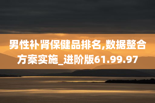 男性补肾保健品排名,数据整合方案实施_进阶版61.99.97