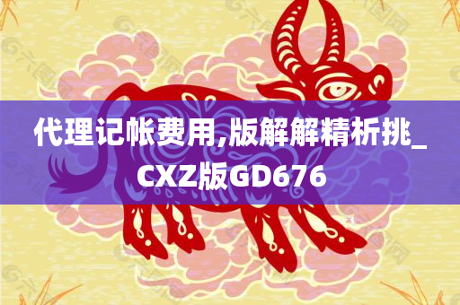 代理记帐费用,版解解精析挑_CXZ版GD676