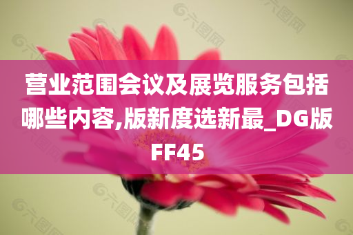 营业范围会议及展览服务包括哪些内容,版新度选新最_DG版FF45