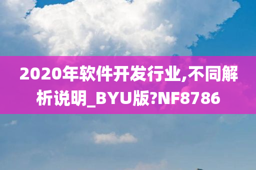 2020年软件开发行业,不同解析说明_BYU版?NF8786