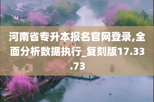 河南省专升本报名官网登录,全面分析数据执行_复刻版17.33.73