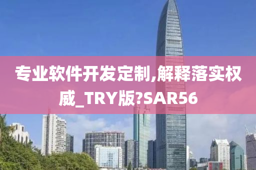 专业软件开发定制,解释落实权威_TRY版?SAR56