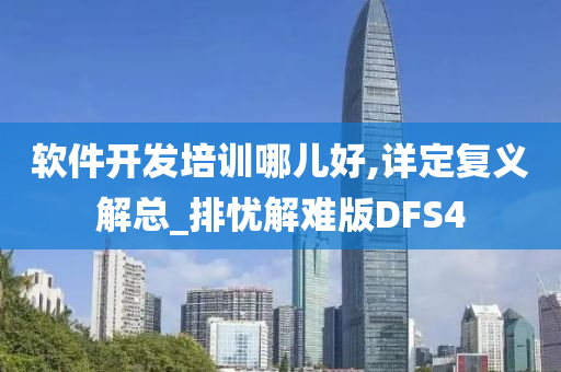 软件开发培训哪儿好,详定复义解总_排忧解难版DFS4