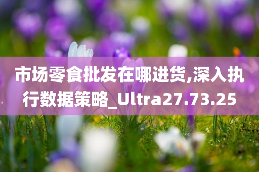 市场零食批发在哪进货,深入执行数据策略_Ultra27.73.25