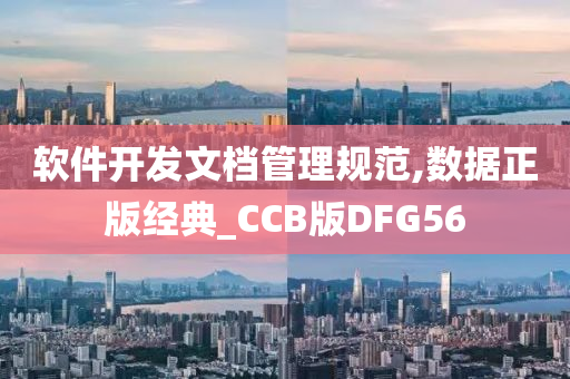 软件开发文档管理规范,数据正版经典_CCB版DFG56