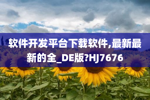 软件开发平台下载软件,最新最新的全_DE版?HJ7676