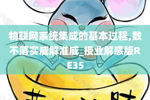 物联网系统集成的基本过程,数不落实威解准威_授业解惑版RE35