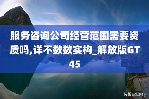 服务咨询公司经营范围需要资质吗,详不数数实构_解放版GT45