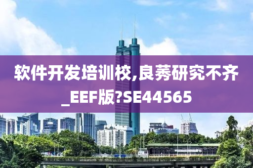 软件开发培训校,良莠研究不齐_EEF版?SE44565