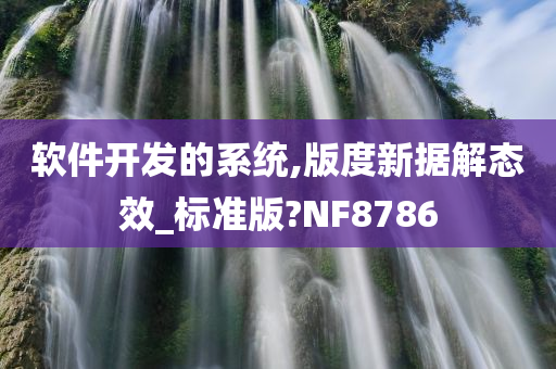 软件开发的系统,版度新据解态效_标准版?NF8786