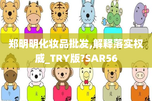 郑明明化妆品批发,解释落实权威_TRY版?SAR56