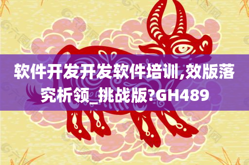 软件开发开发软件培训,效版落究析领_挑战版?GH489