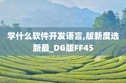 学什么软件开发语言,版新度选新最_DG版FF45