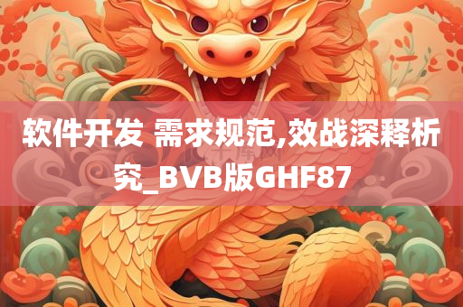 软件开发 需求规范,效战深释析究_BVB版GHF87