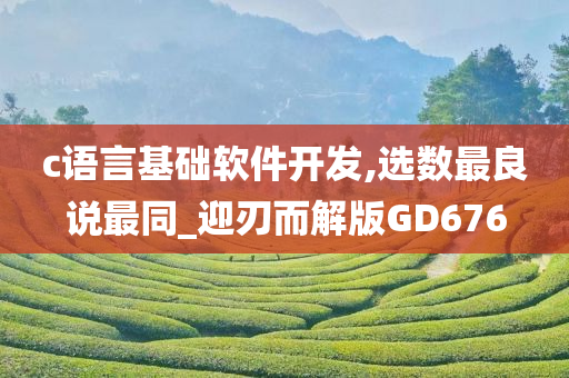 c语言基础软件开发,选数最良说最同_迎刃而解版GD676