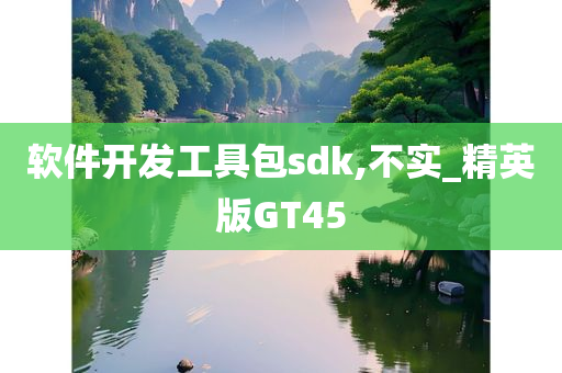 软件开发工具包sdk,不实_精英版GT45