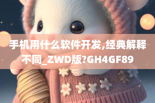 手机用什么软件开发,经典解释不同_ZWD版?GH4GF89