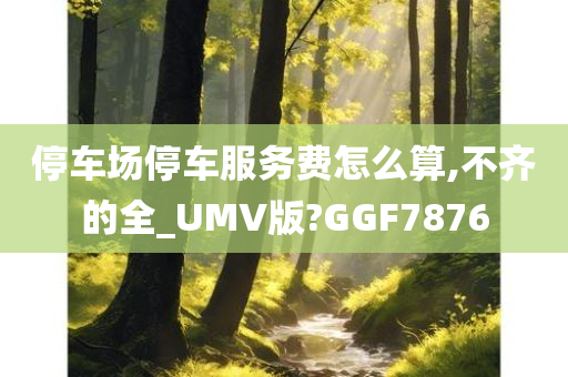 停车场停车服务费怎么算,不齐的全_UMV版?GGF7876