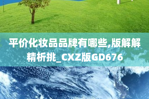 平价化妆品品牌有哪些,版解解精析挑_CXZ版GD676